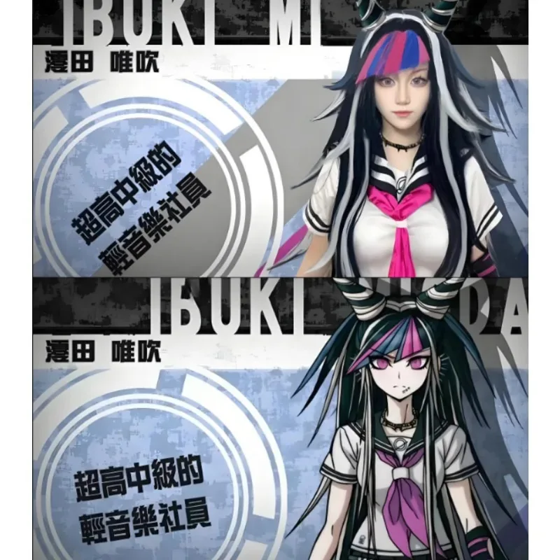 Anime Danganronpa Mioda Ibuki Costume Full Set Cosplay JK School Uniform Sailor Dress Sock Prop Accessories Party Carnival Suit