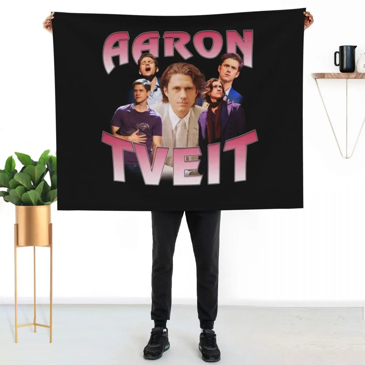 Aaron Tveit Retro Throw Blanket Decoratives Custom Blankets Sofas Of Decoration Kid'S Thins Blankets For Sofas Blankets