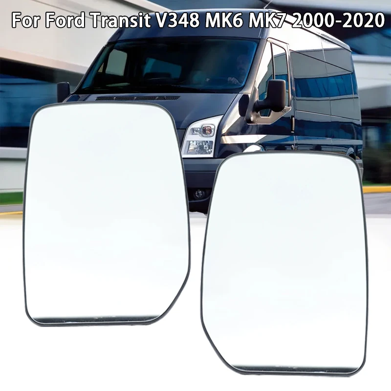 

Door mirror glass lens for Ford Transit MK6 Mk7 V348 2000-2020 without heating with lower support side mirror lens accessories