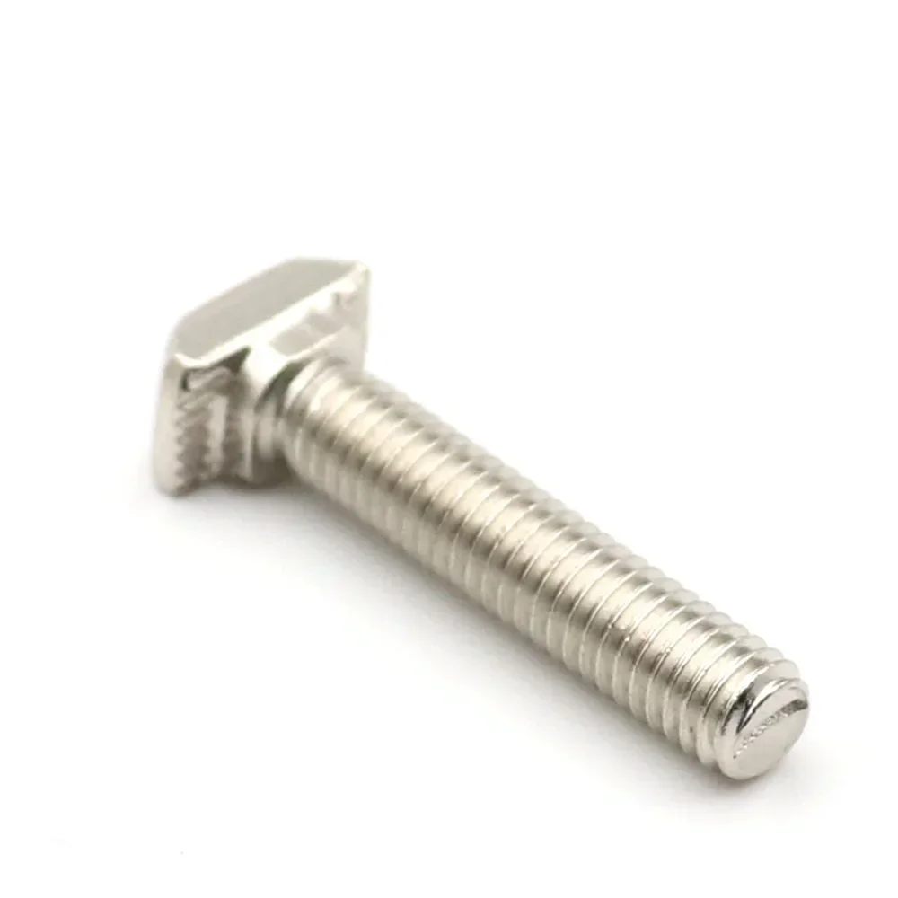 50 szt. nakrętek T M5 niklowanych z łbem młotowym do profili aluminiowych serii 2020