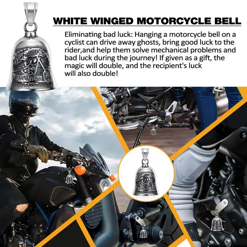 Motorcycle Bell Guard Angel Riding Bell Moto Accessories Good Luck Key Chain Exquisite Drive Safe Cycling Bells Luck Riding Bell