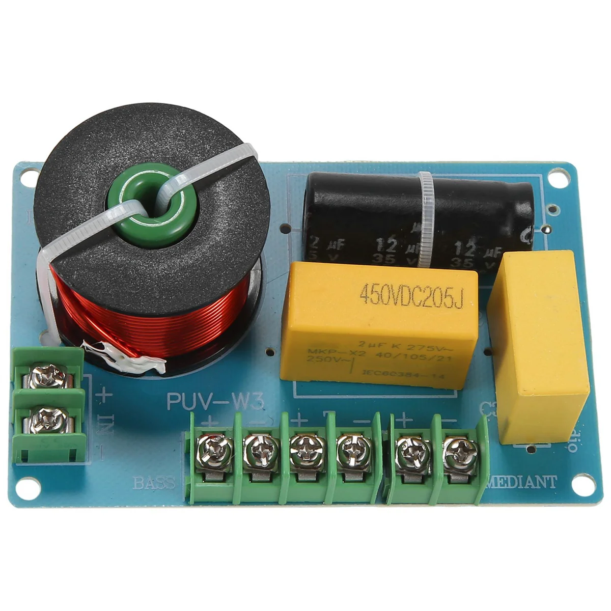 ABSQ-200W 3 cara Speaker tinggi pembagi frekuensi, pemisah Audio papan sirkuit Filter untuk teater rumah Speaker Crossover DIY