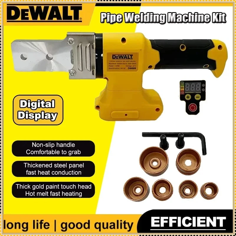 

New Dewalt Electric Pipe Welding Machine Cordless Fuser PPR PE Soldering Iron Plastic Tube PP Heating Hot Melt No Battery