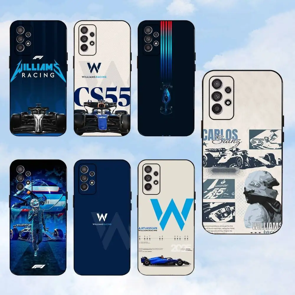 

W-Williams-S F1 Racing Phone Case For Samsung S25,S24,S23,S22,S21,S20,S10,Ultra,Plus,Lite,FE,Soft Silicone Black Cover