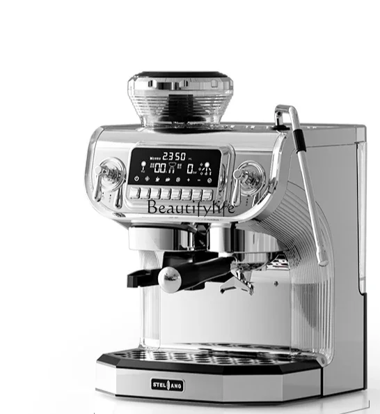 Household and commercial semi-automatic Italian freshly ground bean integrated coffee machine