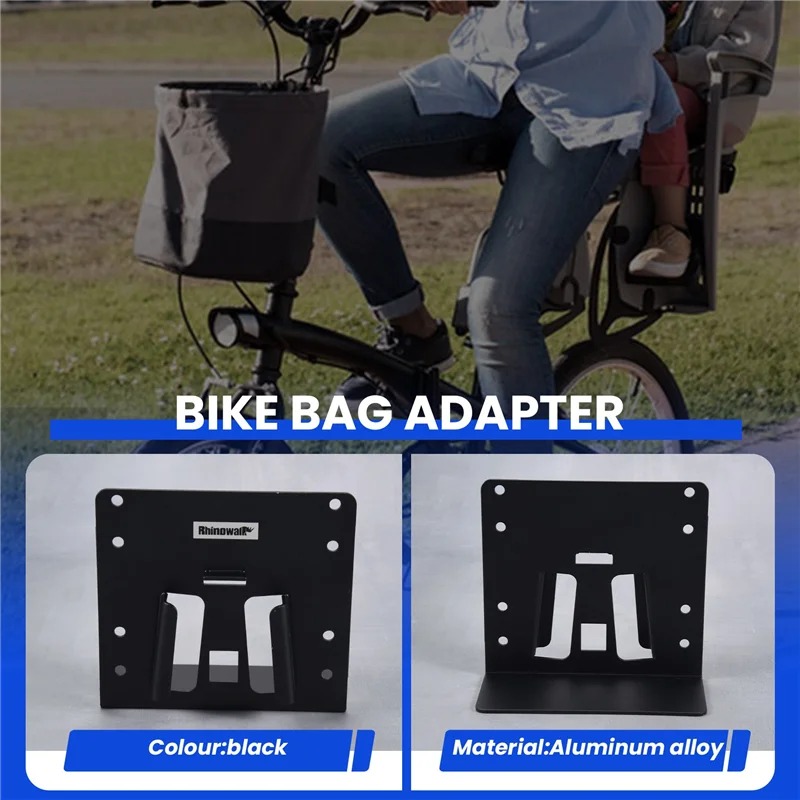 AEB0-Rhinowalk دراجة من سبيكة الألومنيوم محول حقيبة ل Brompton طوي دراجة الناقل كتلة Sbag سلة الملحقات #2