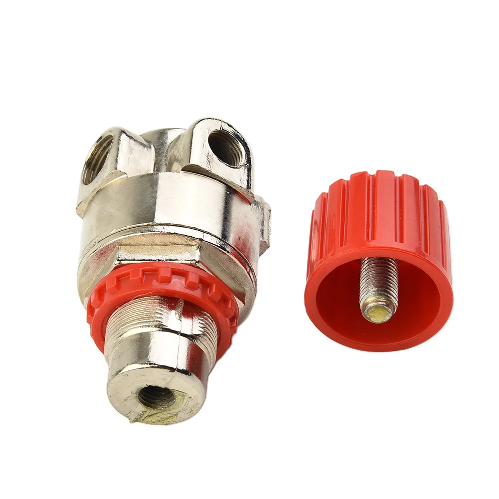 Precision Air Pressure Regulating Valve for Piston Compressors with Overflow for port and 4-Hole Mounting System Compatibility