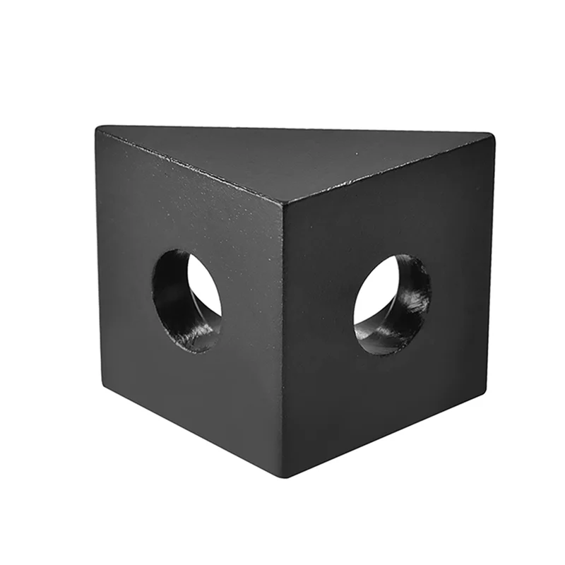 XB-90 градусов угловой кронштейн для ЧПУ и 3D-принтера DIY V-образный паз черный угол для алюминиевого профиля 2020 20 шт.