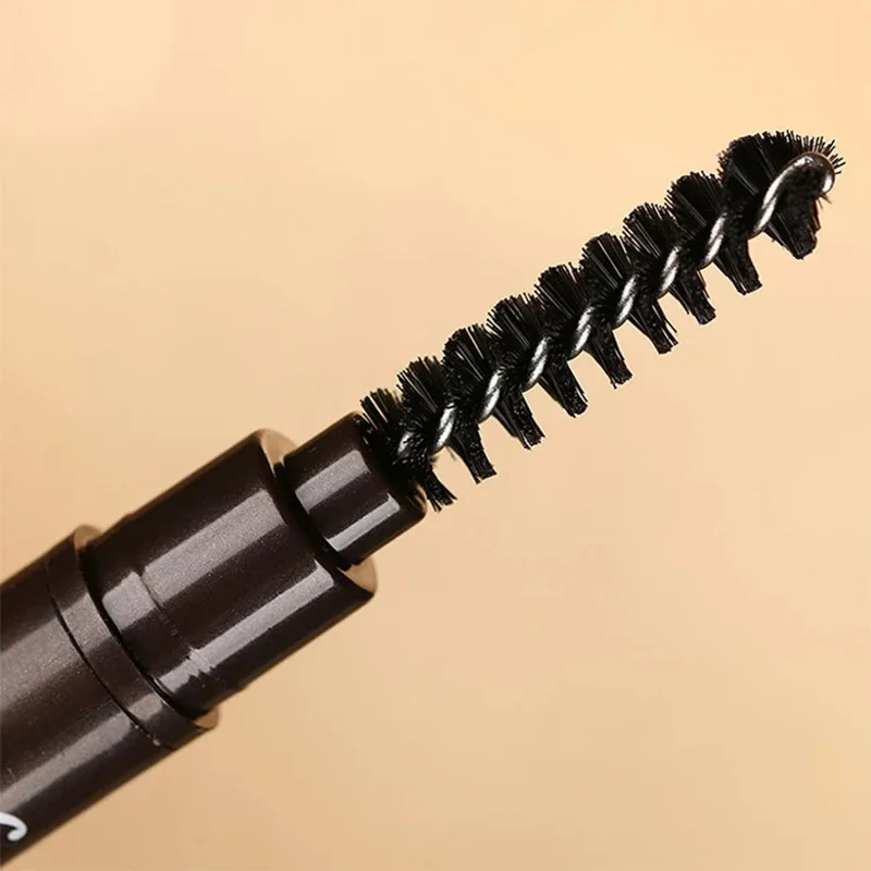 5-kleuren natuurlijke make-up dubbele kop automatisch wenkbrauwpotlood waterdicht langdurig Easy Ware wenkbrauwpen met wenkbrauwborstel