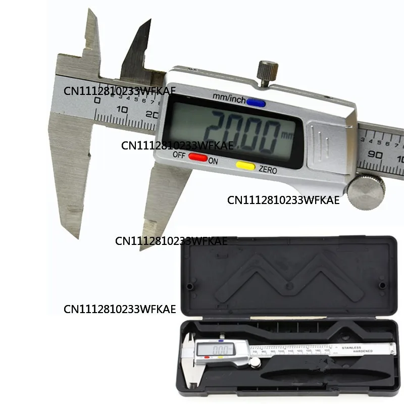 Measuring Tool Stainless Steel Digital Caliper 6' 150mm Messschieber Paquimetro Instrument Plastic Vernier Calipers for Choose