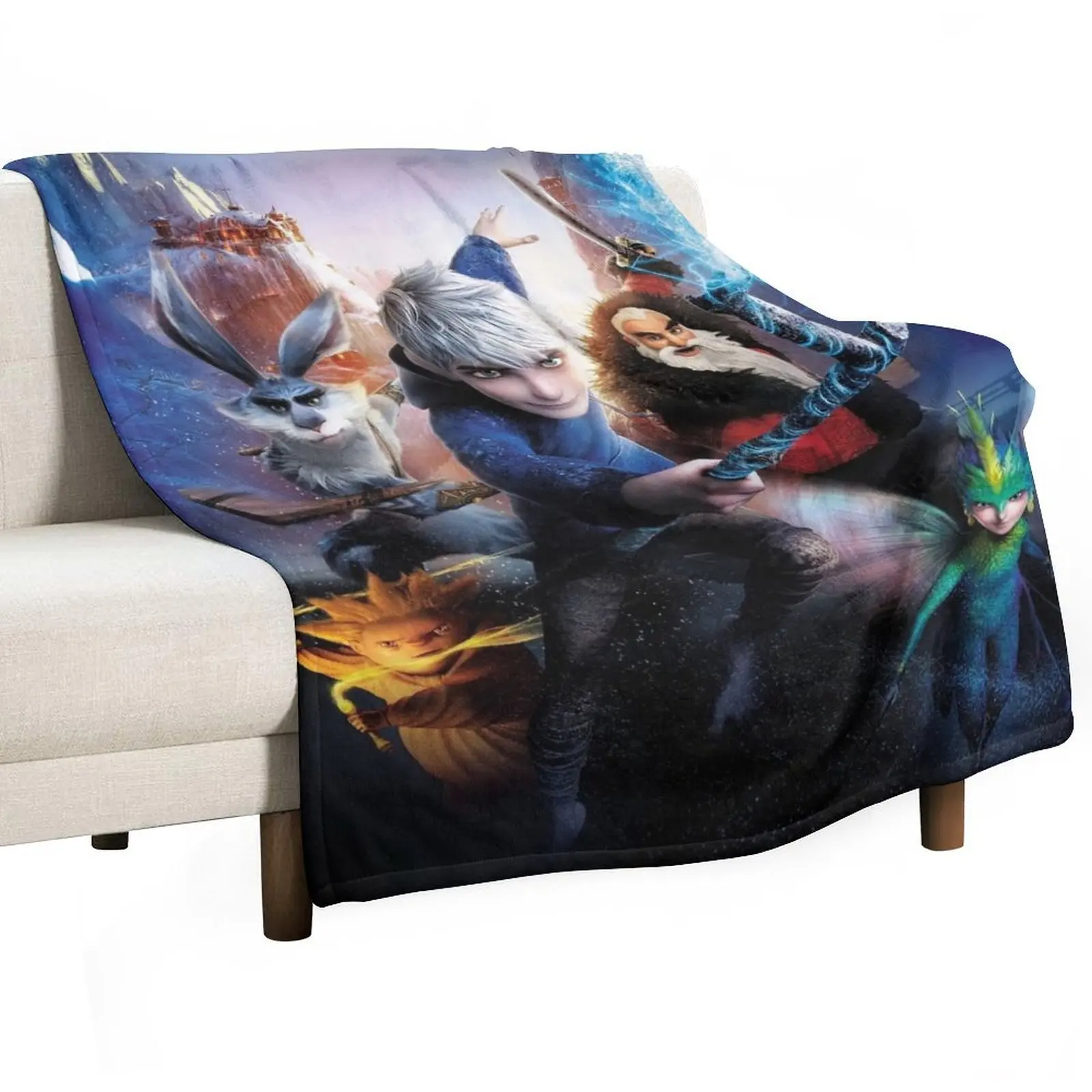 

rise of the guardians Throw Blanket bed plaid Plush Decorative Sofas Blankets