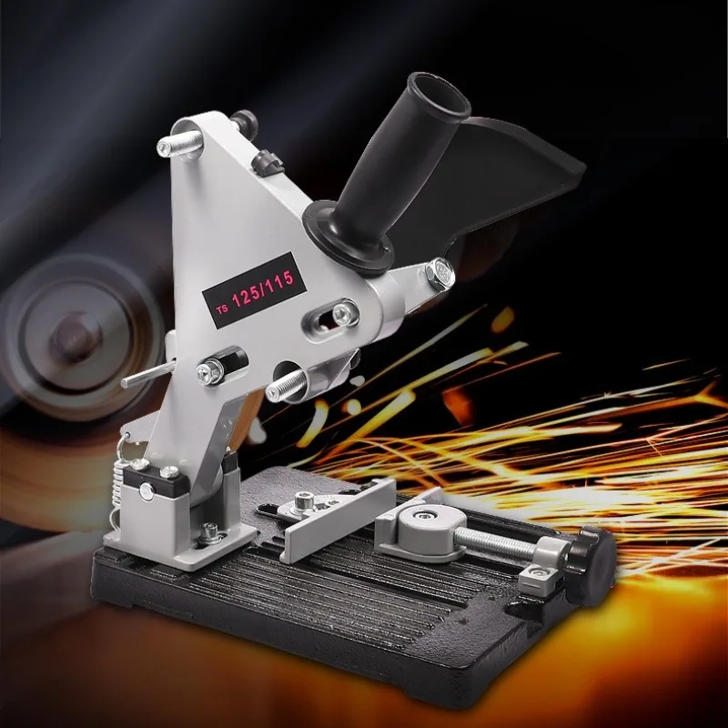Heavy Duty Angle Grinder Support Stand Pull Handle Adjustable Stable Base Holder DIY Metalworking Tools Power Tool Accessories