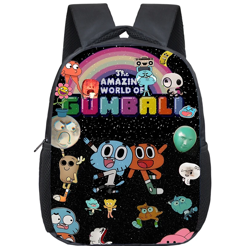 The Amazing World of Gumball Backpacks 12inch Lightweight Boys Girls Kindergarten School Bags Funny Cartoon Kids Bagpack Mochila