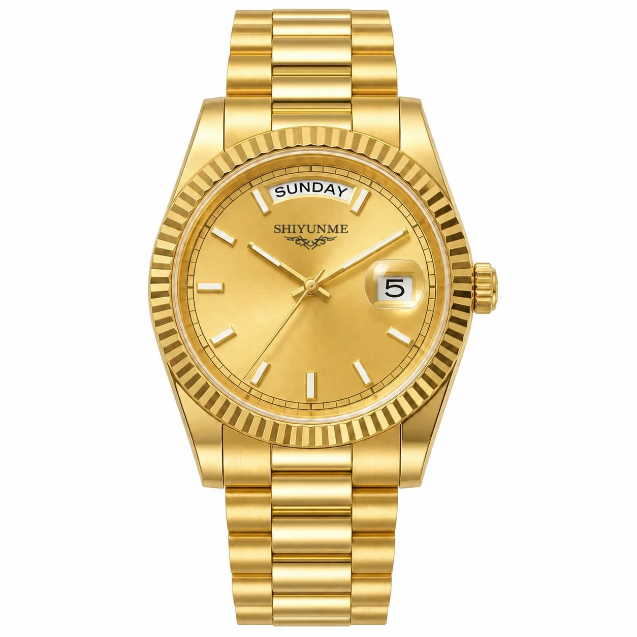 40MM 904L Stainless Steel Automatic Mechanical Calendar Men's Watch, Full-Featured, World Time