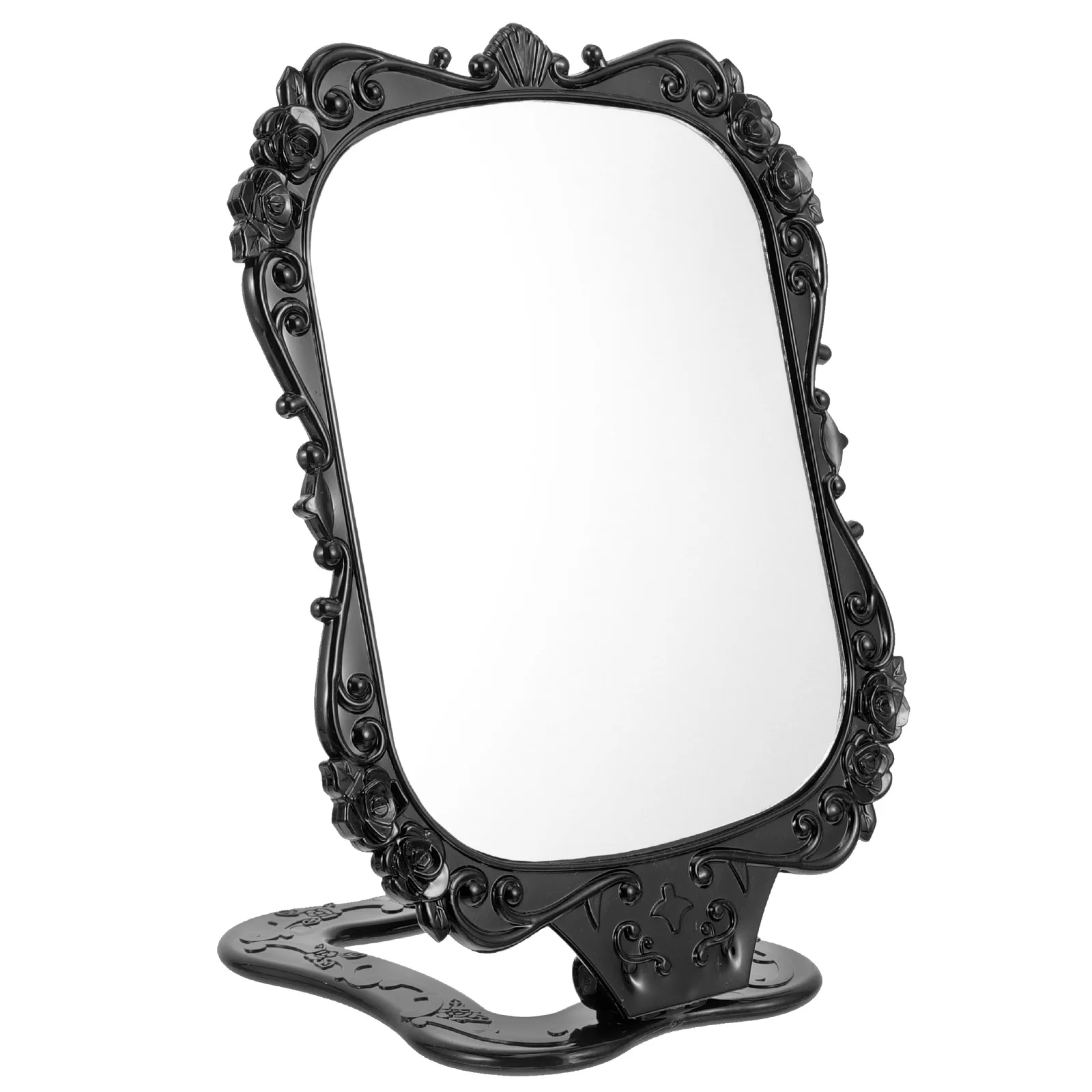 スタイリッシュなミラー折りたたみ式デザイン、クリアな画像、歪みのないガラスミラー、デスク、窓、部屋の装飾用