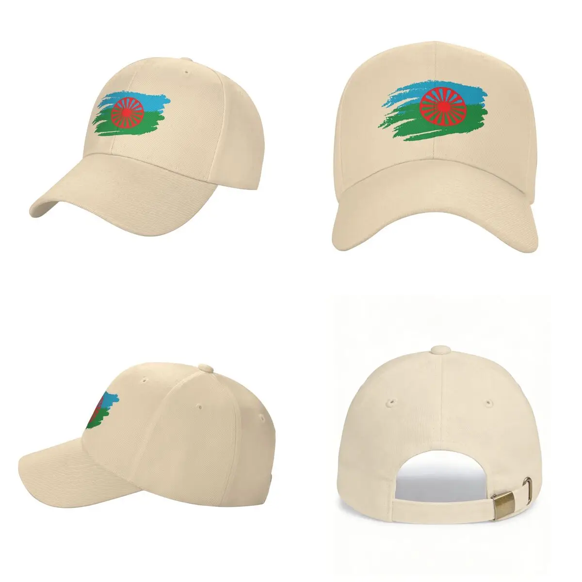 Rom Gypsy Romani Flag Cap Fashion Casual Baseball Caps Adjustable Hat Hip Hop Summer Unisex Baseball Hats