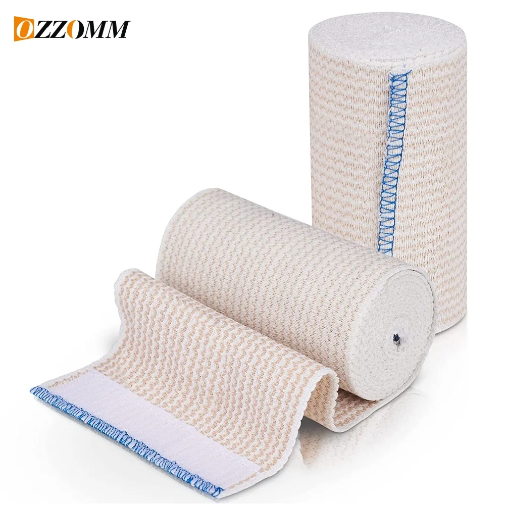 1Roll Elastic Bandage Wrap, Premium Quality with Self-Closure, Athletic Sport Tape Rolls for Ankle, Wrist, Arm, Leg Sprains