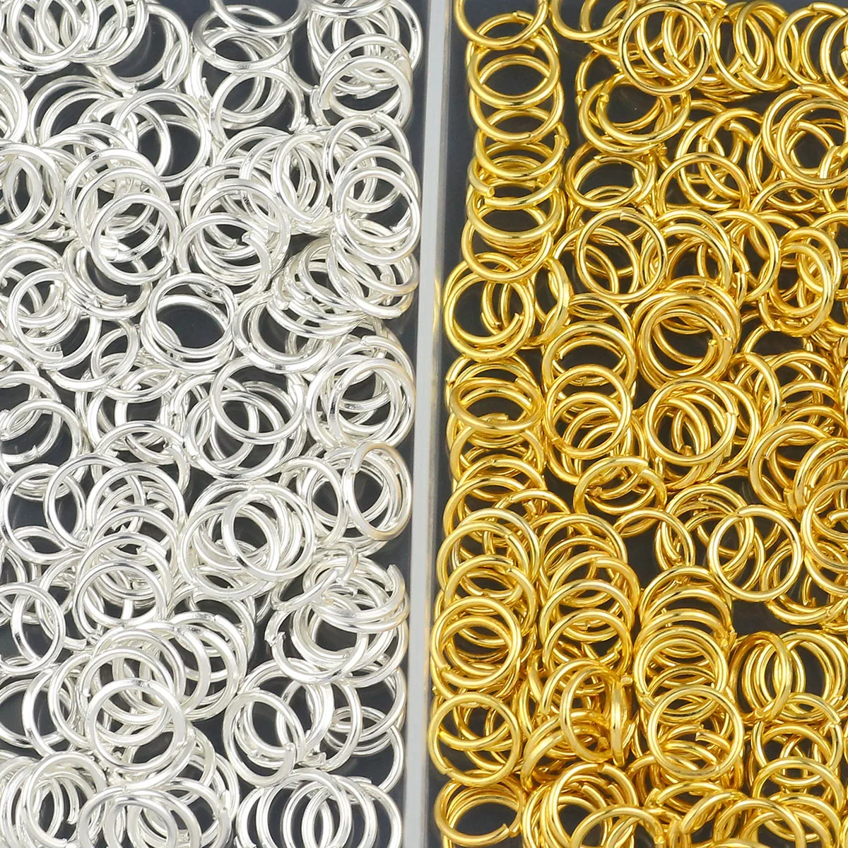 1 Box Gold/Silver Jump Rings 4/5/6/7/8/10mm Metal Closed Loops Open Jump Rings For DIY Jewelry Keychains Bag Charms Accessories view 4