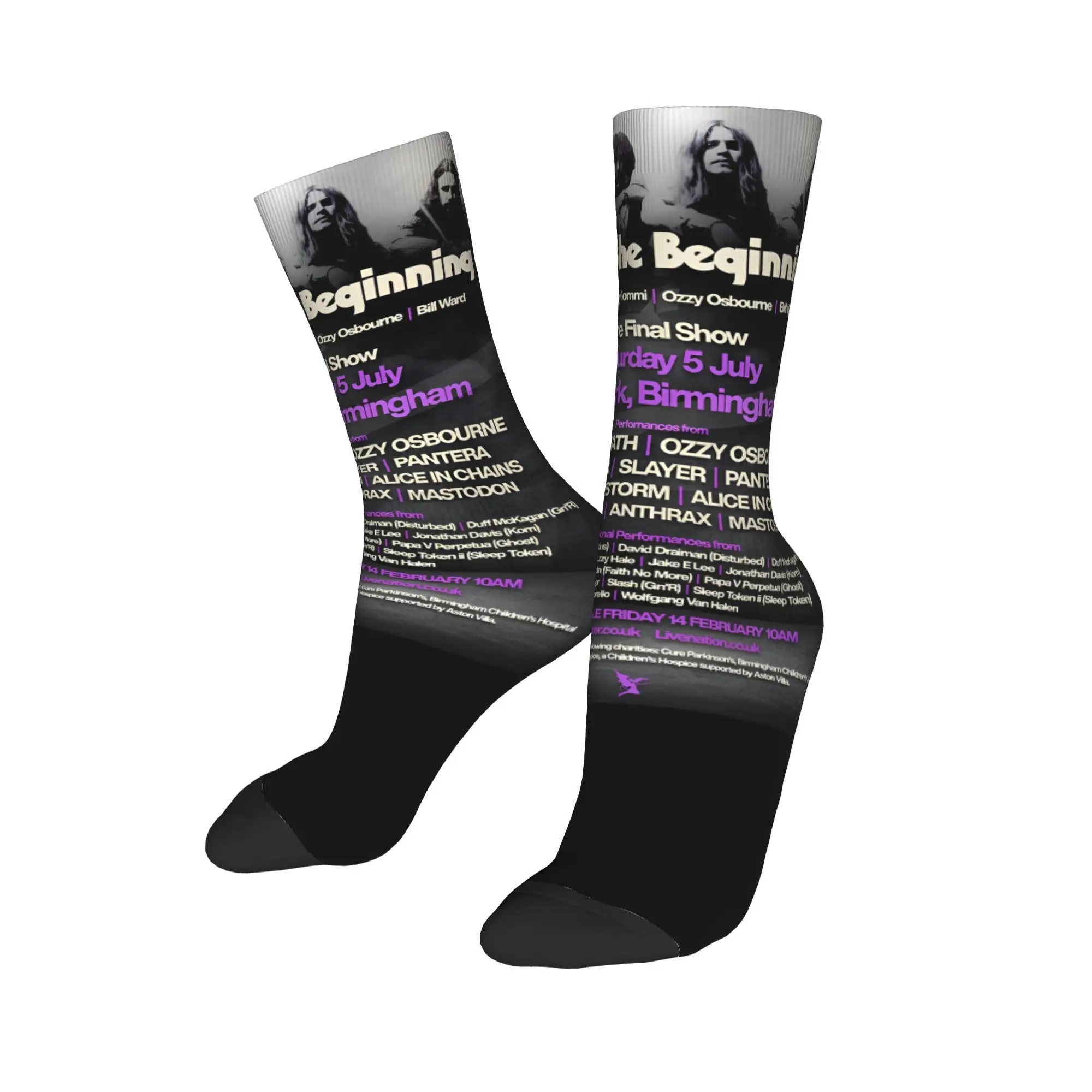 

Men Women Black Sabbaths Back to the Begunning Final Show Merch Socks Cozy Socks Comfortable For Casual Wear
