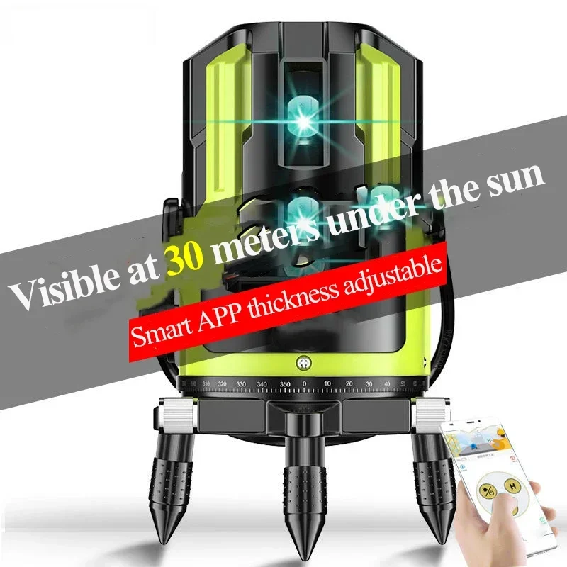 Green Laser Receiver Beam Laser Level With Reciever Wall Laser Horizontal Laser Leveler Self Leveling 3d Laser Guide Prism Level