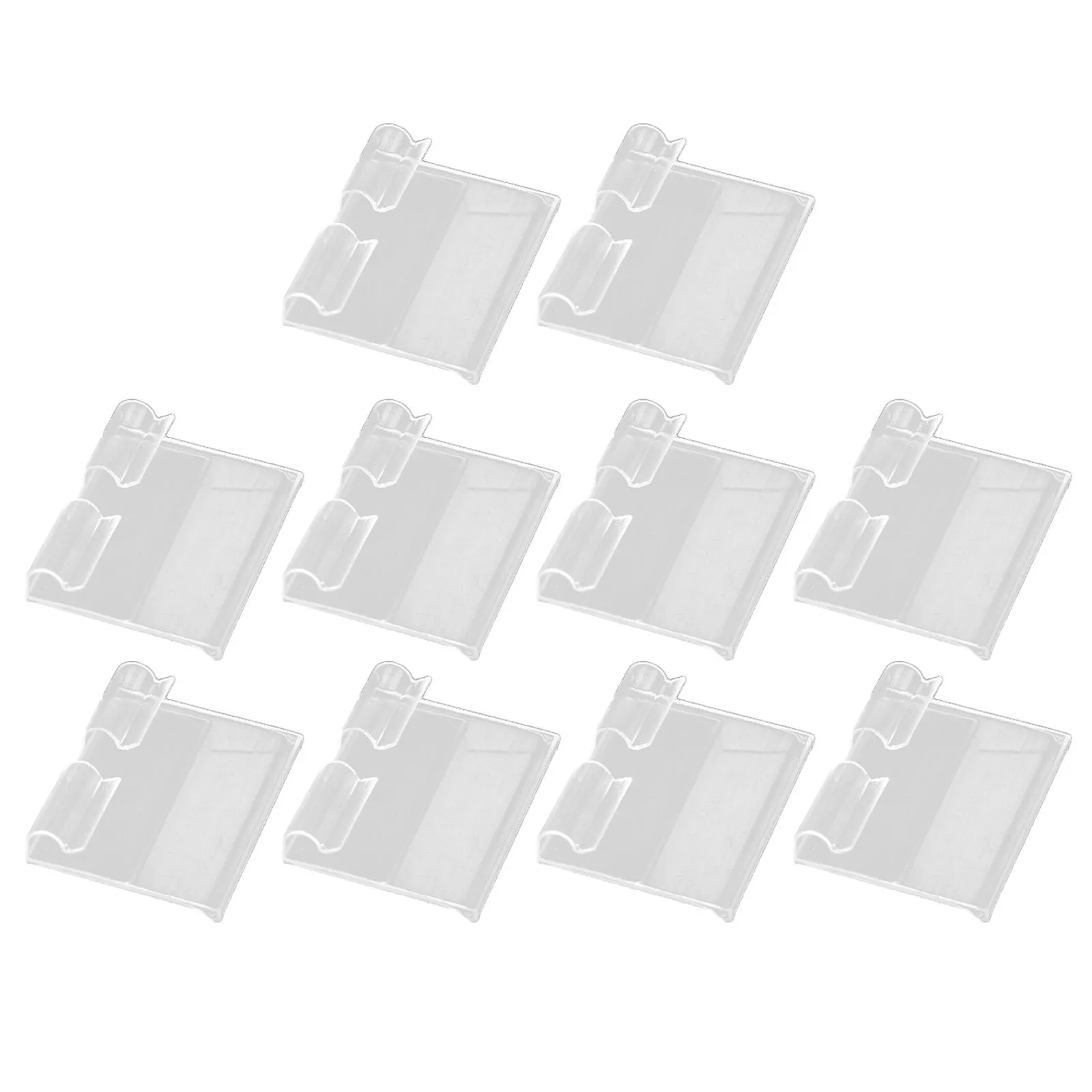 10 個のクリアプライスホルダースーパーマーケットの棚用スーパーマーケットの値札ラベルディスプレイ小売店使用 Pvc タグホルダー