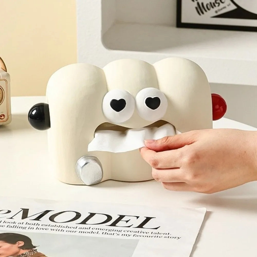 

Desktop Organizer Cartoon Cloud-Shaped Tissue Box Decorative Household Toilet Paper Box Ceramics Paper Container Desktop
