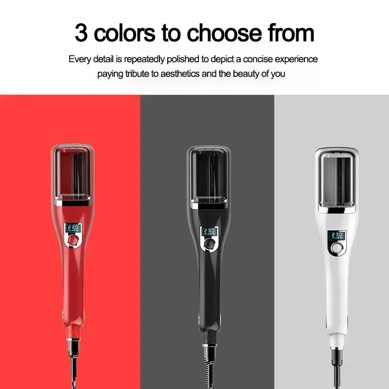 2 in 1 Automatic Hair Trimmer Straightener Repair Split Straight Hair Comb Portable Home Styling Tool Hair Iron Straightener