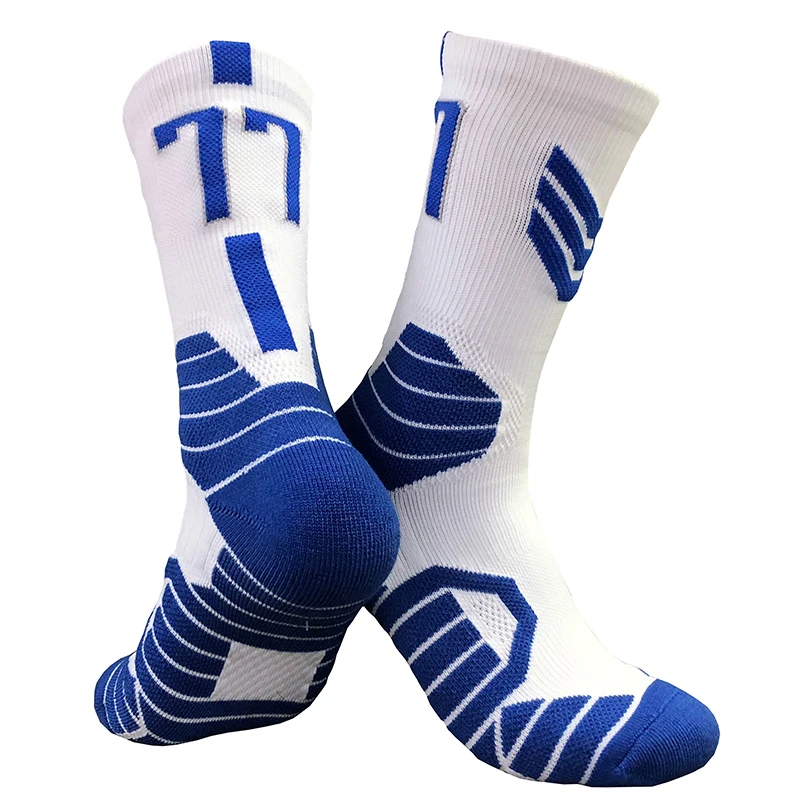 Basketball Men's Breathable Socks Professional Outdoor Number Camping Sports Socks Running Hiking Riding Skiing Wilding Sock