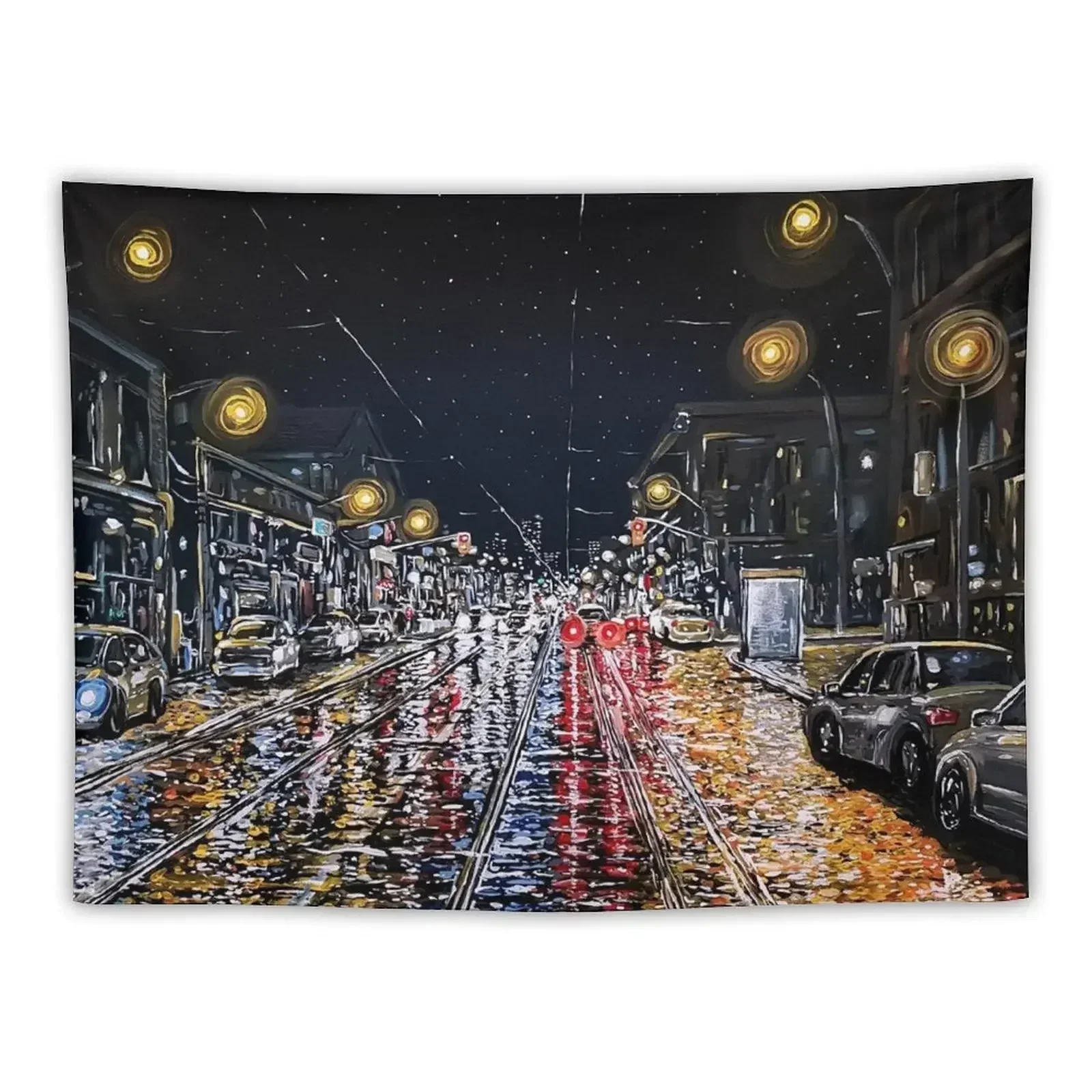 

Midnight City Tapestry Outdoor Decor Decoration For Bedroom Tapestry