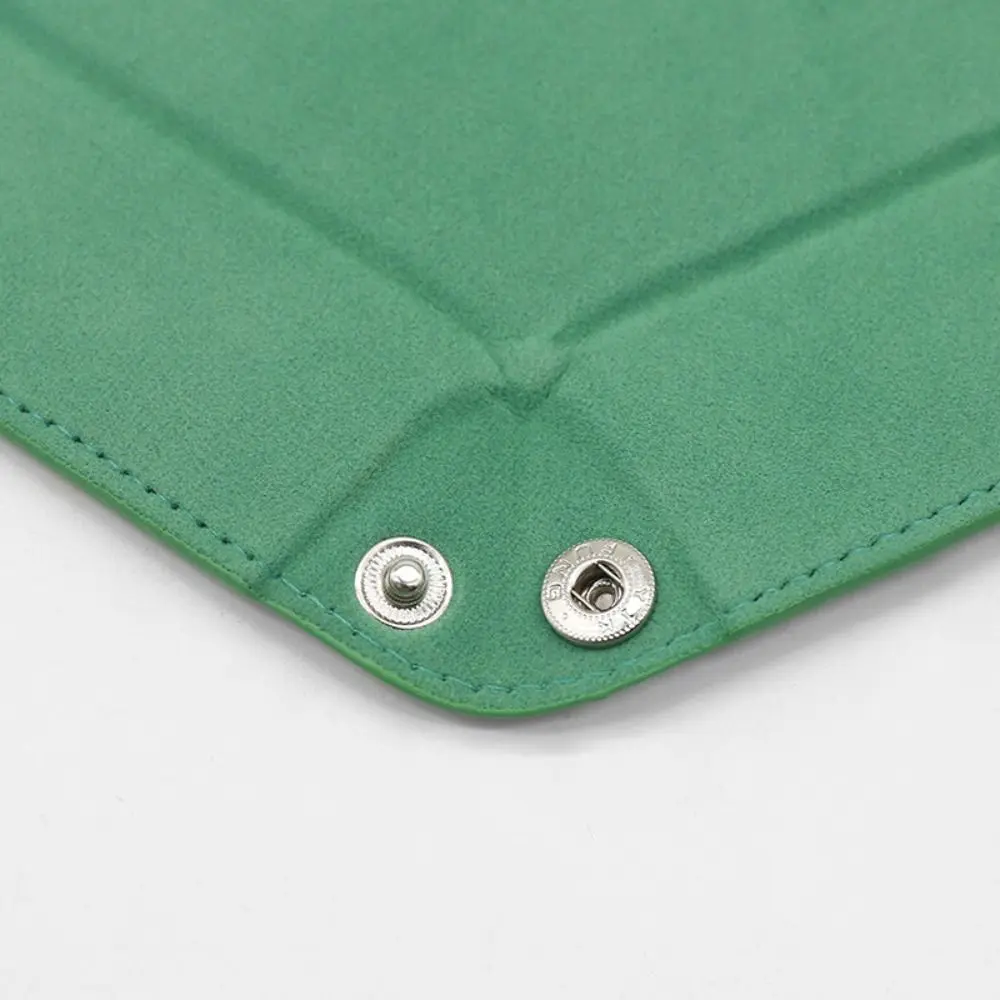 

Новый лоток для игральных костей из искусственной кожи, бархатная ткань, шестиугольная коробка для хранения, складная 12-цветная сумка для хранения, игра в кости