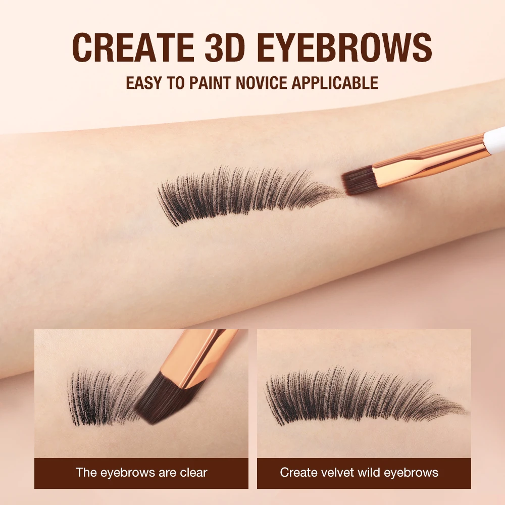 O.TWO.O Wild Eyebrow Brush Small Square Liner Contour Eyeliner Eyeshadow Hairline Artifact Women Cosmetic Makeup Brushes Tools