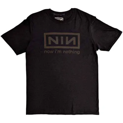 Nine Inch Nails Now I'm Nothing T-Shirt Grey New