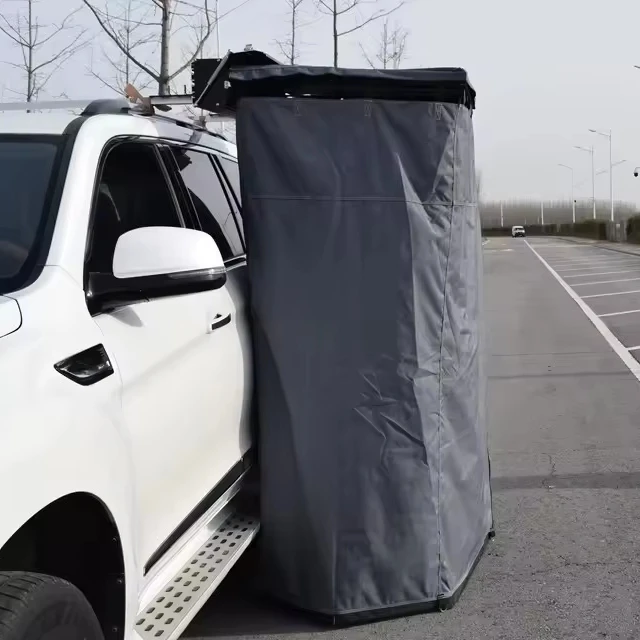 

Shower tent with light strip, privacy protection, car roof, Oxford cloth, four seasons waterproof tent with LED light