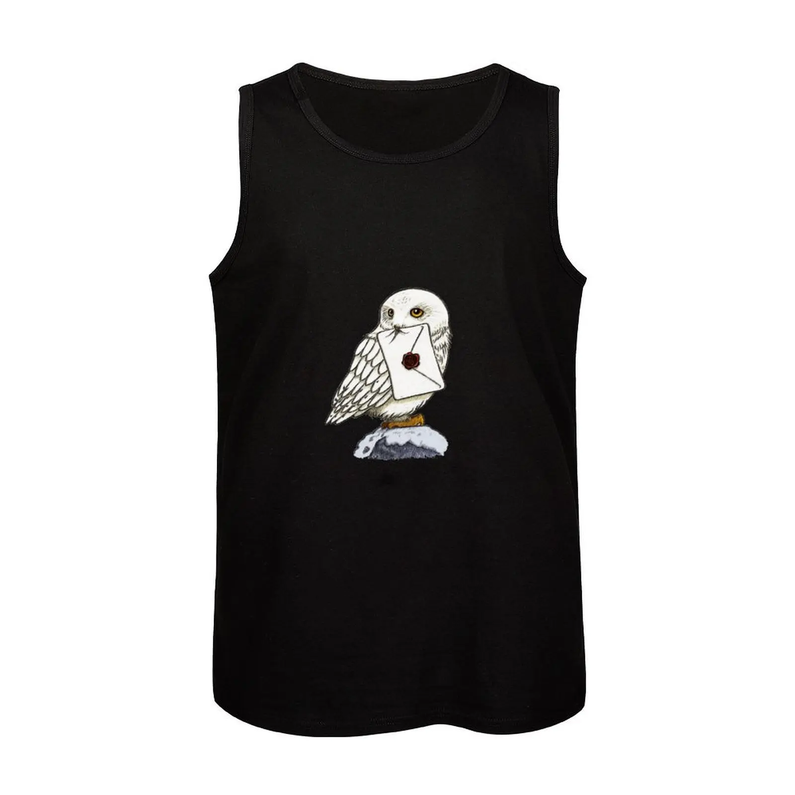 Hedwig Wizard ملصق تانك توب قمصان رياضية موضة 2025 سترة رجالية للرجال