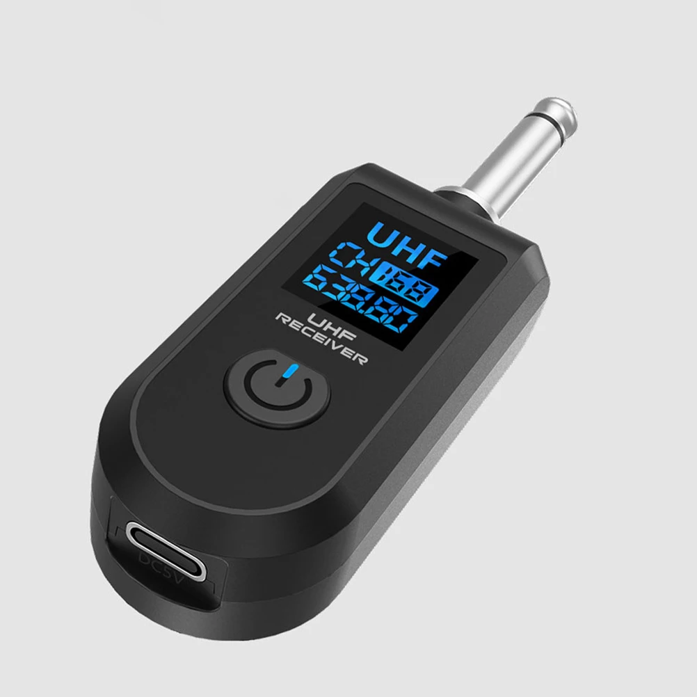 

High Fidelity Wireless Audio Transmitter Receiver for Electric Guitar and Bass Rechargeable Low Latency Performance Studio