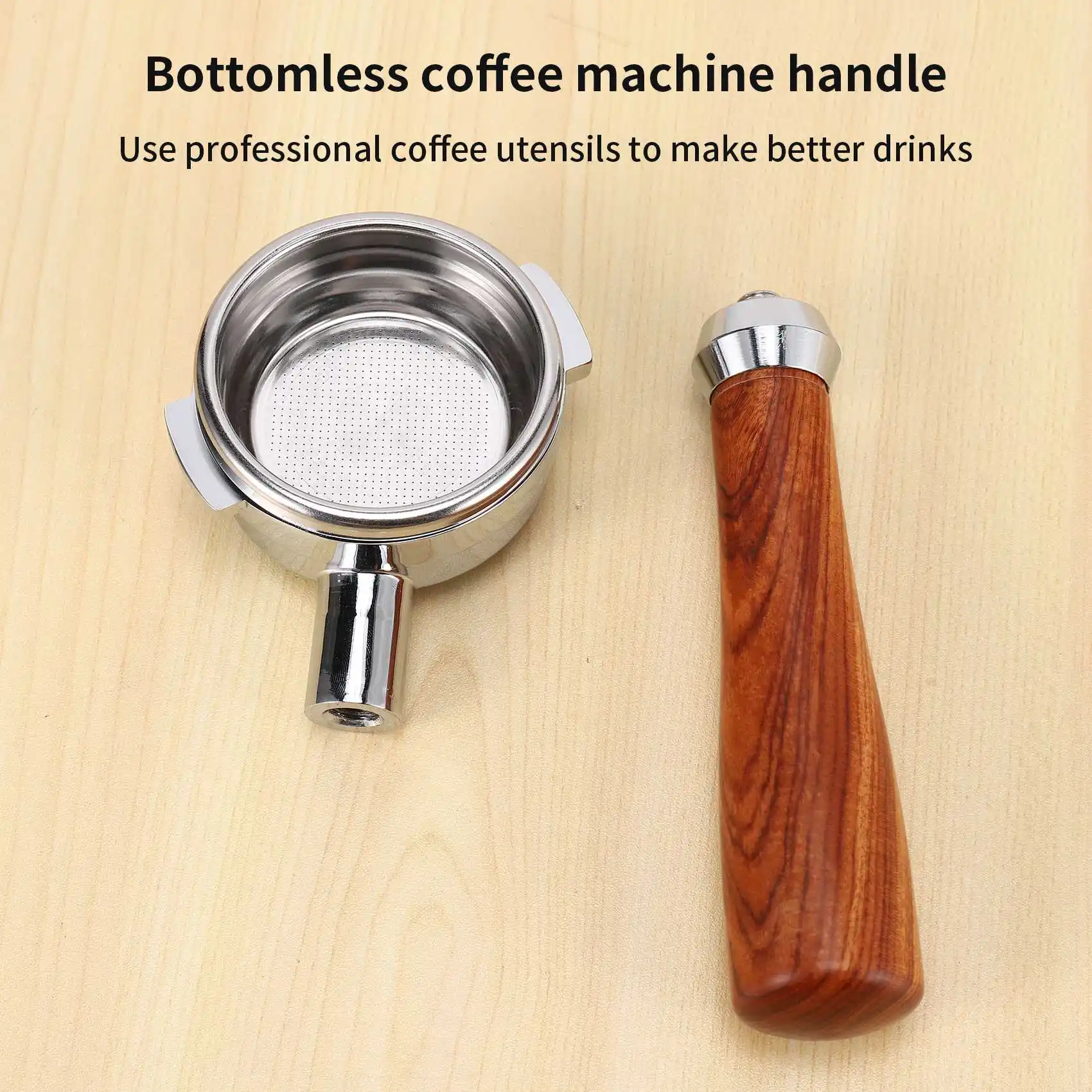 58MM Stainless Steel Coffee Machine Bottomless Portafilter for Nuova Coffee Machine Professional Accessory