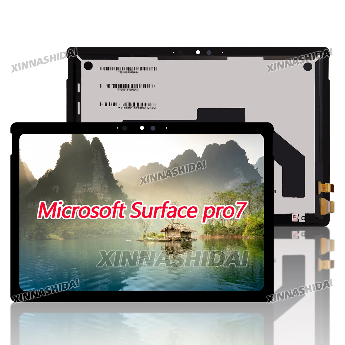12.3 "untuk Microsoft Surface Pro 7 1866 Layar LCD Rakitan Digitizer Layar Sentuh-Kualitas Super Tinggi