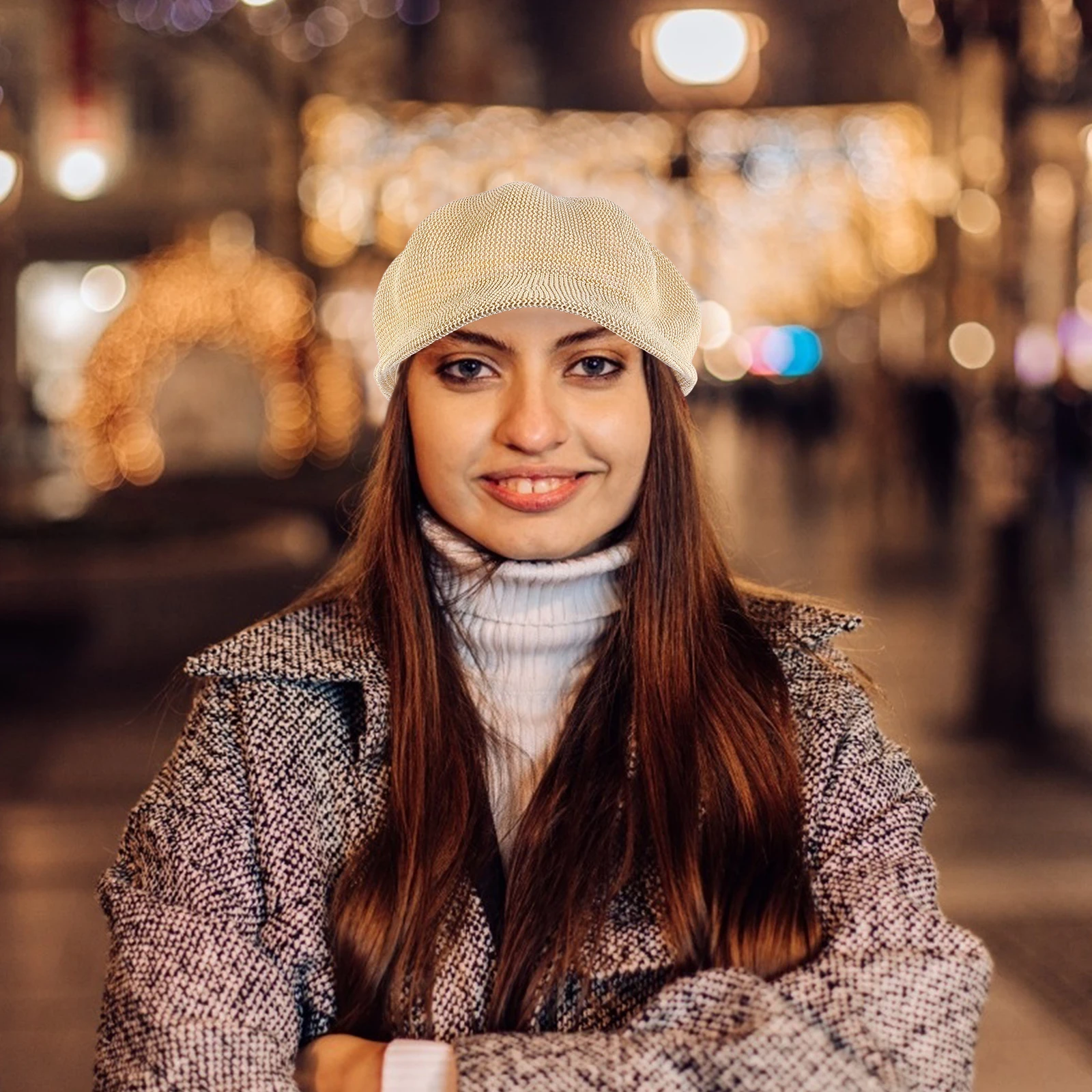 

1pc Octagonal Sun For Outdoor Activities Ladies Sun Protection Straw Sunshade Octagonal Outdoor Activities Hat Hat