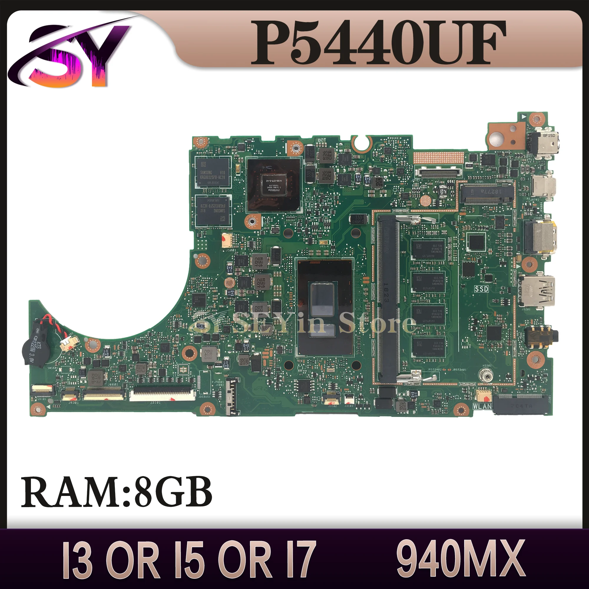 Mainboard For ASUS ExpertBook P5440UA P5440UF P5340UF P5340UA P5240UF P5240UA P5440U P5340U P5240U Laptop Motherboard i3 i5 i7