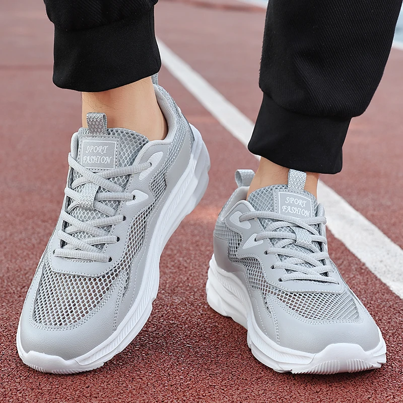 

Functional Anti Sweat Unisex Mesh Shoes Breathable Outer Layer Anti Slip Sole Daily Fitness Outdoor Leisure Footwear