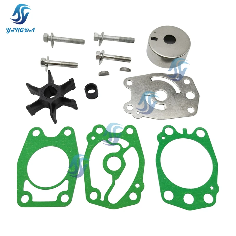 

Water Pump Impeller Repair Kit 6F5-W0078 Made in TaiWan For Yamaha 2 Stroke 40HP C40 Outboard 6F5-W0078-A0 6F5-44352-A0