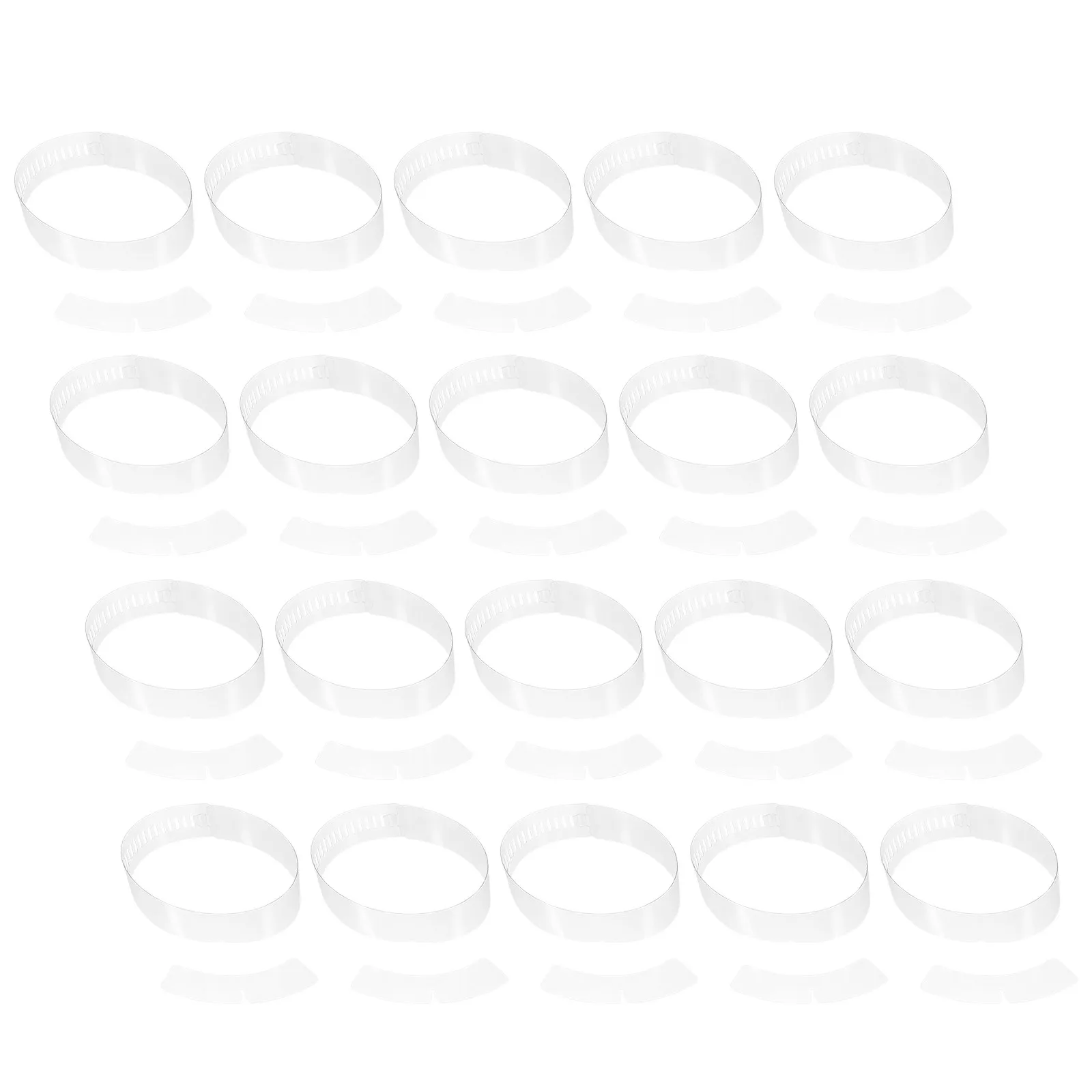 200 Pcs Collar Shirt Inserts Protectors for Shirts Men Dress Support Fix Straight Shaper
