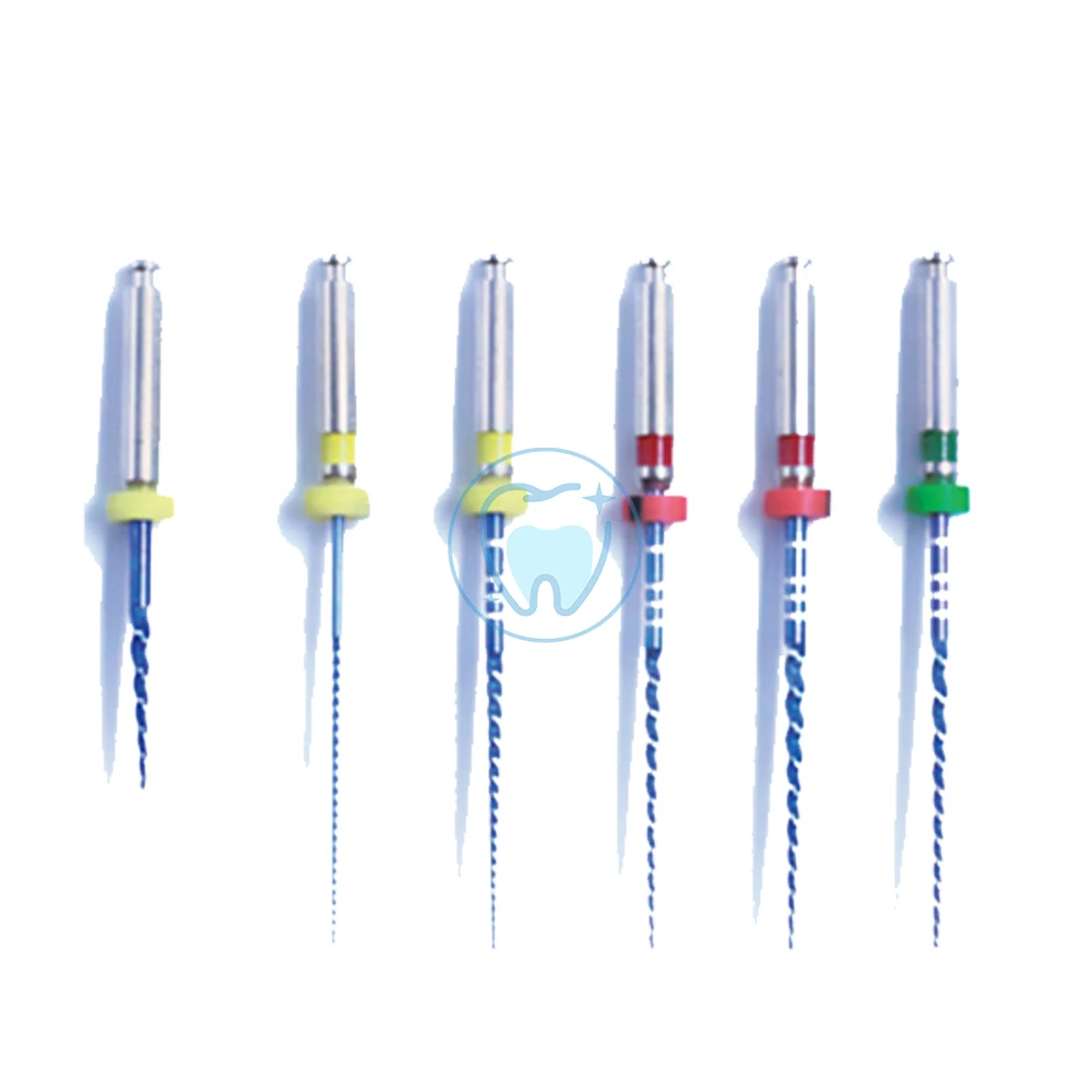 Dental Endo File 21/25MM Endo/Niti File Heat Activated Canal Root Files Dentistry Motor Accessories Dentistry Tools 6Pcs/Box