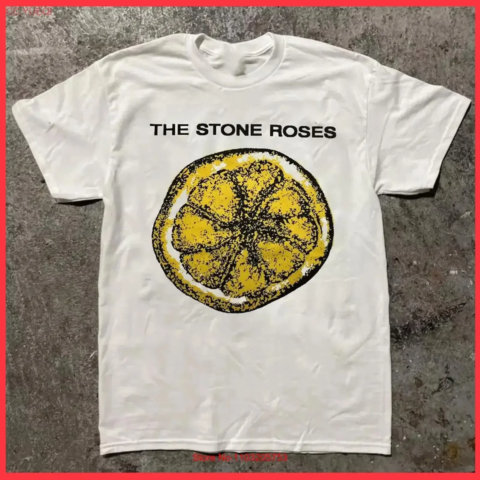 

The STONE ROSES 90s Lemon Anthology White T Shirt S 3XL vintage Washed homme Stylish Slightly fashion designer clothes