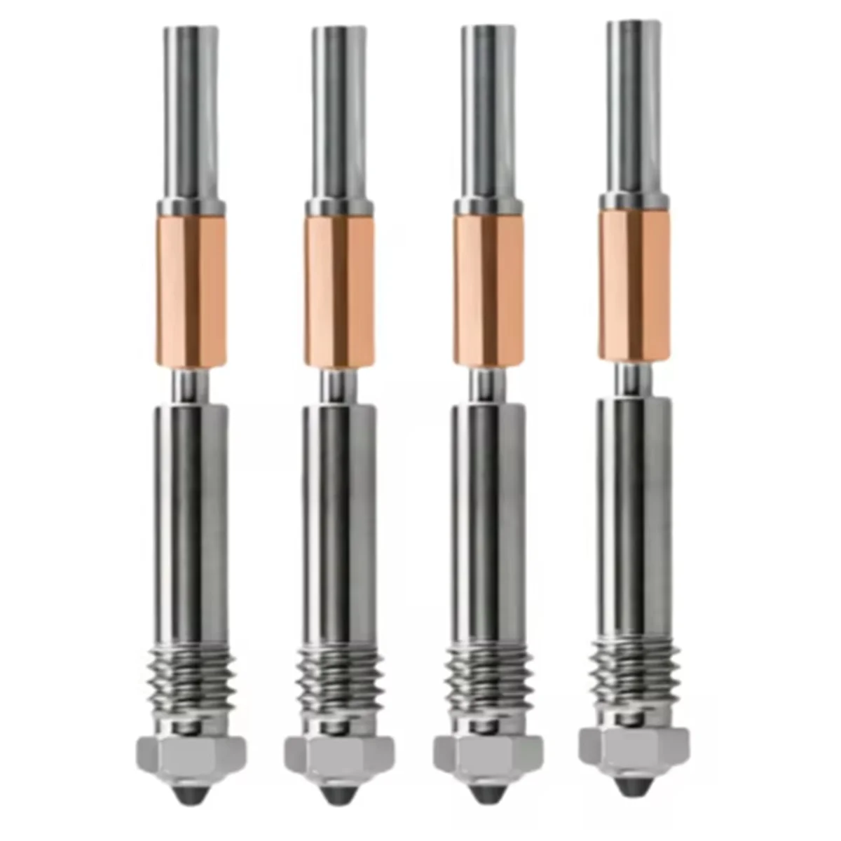 

A49T 4PCS Printing Parts for Hotend for P1P X1C P1S X1 X1E V4.0 Upgrade Hot End Print Head 3D Printing Parts 0.8MM