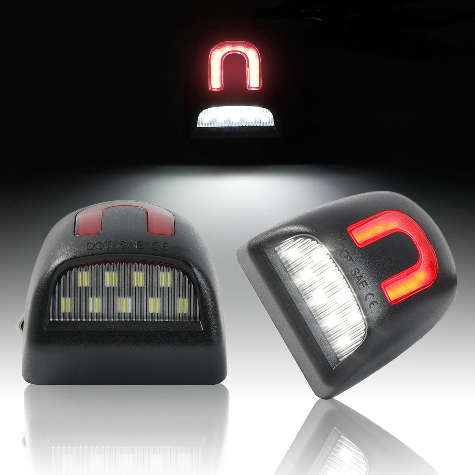 

2X For Chevy Avalanche 1500 2007 2009 2013 Suburban 2500 2005 2006 Waterproof Canbus Error Free 6000K Number License Plate Light