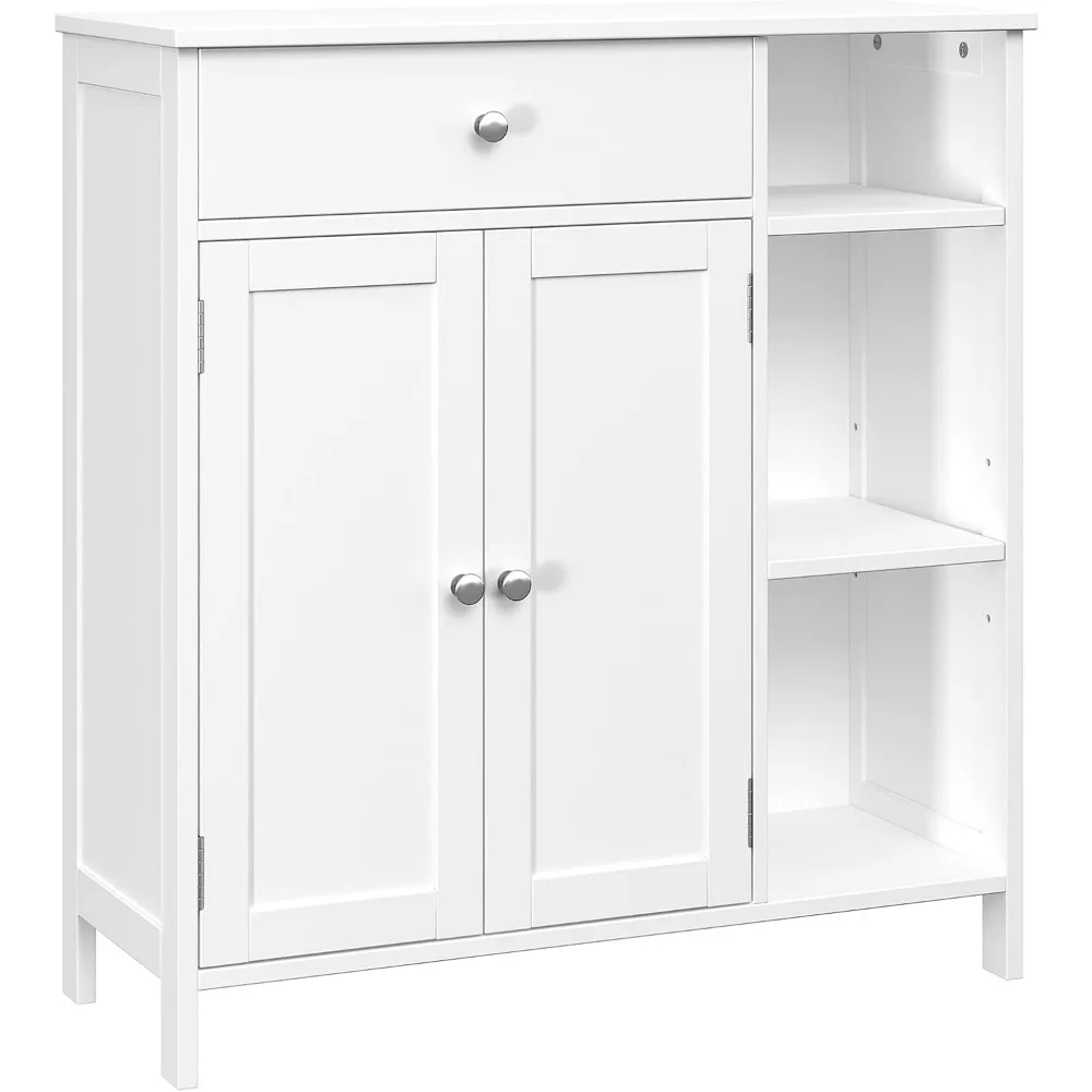 

Bathroom cabinet with doors, bathroom floor cabinet with drawers and adjustable shelves, living room storage cabinet