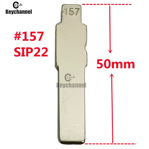 Keychannel 10pcs SIP22 Flip Blank Key Blade Uncut #157 Remote Key Blade For Fiat Punto Ducato Stilo Panda Idea Replacement part