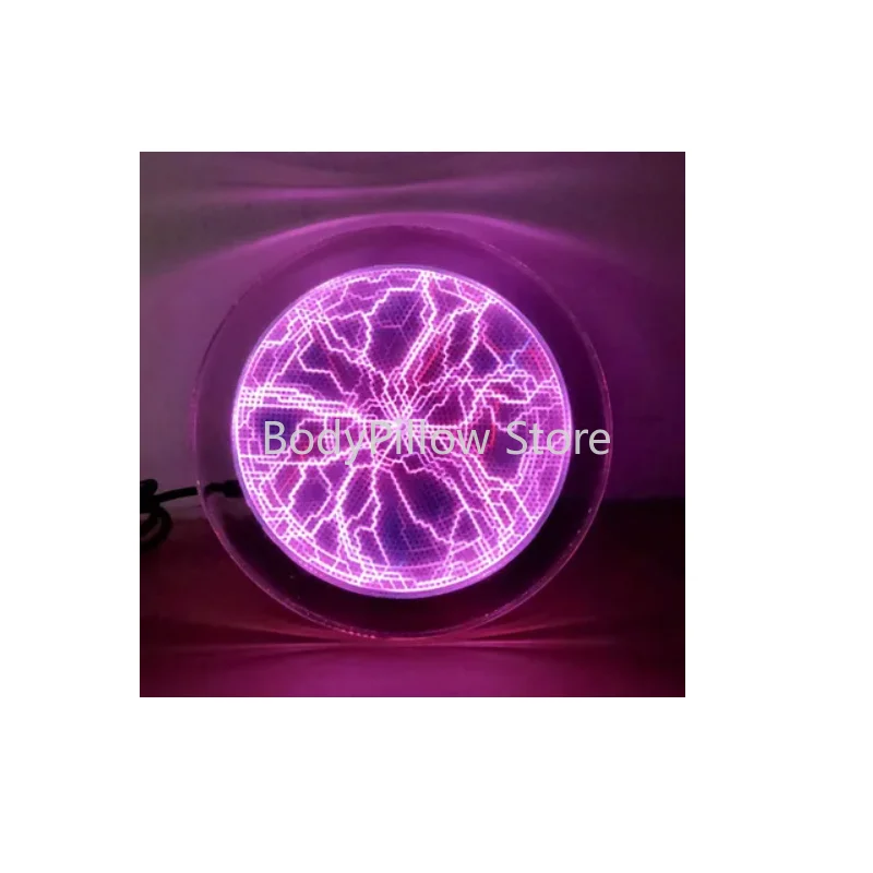 

Flash Disk 6-inch Blue Tricolor Lightning Disk Red Green Pink Magic Disk Touch Current Lamp Plasma Plate