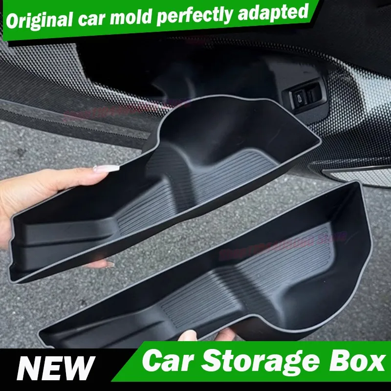 Fit For BMW 5 Series i5 G60 2024 Car Door Slot Car Interior Accessories Cup Holder Armrest Storage Box Stowing Tidying